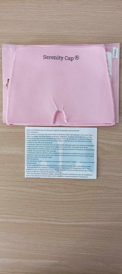 Bonnet migraine chaud froid Serenity-Cap rose