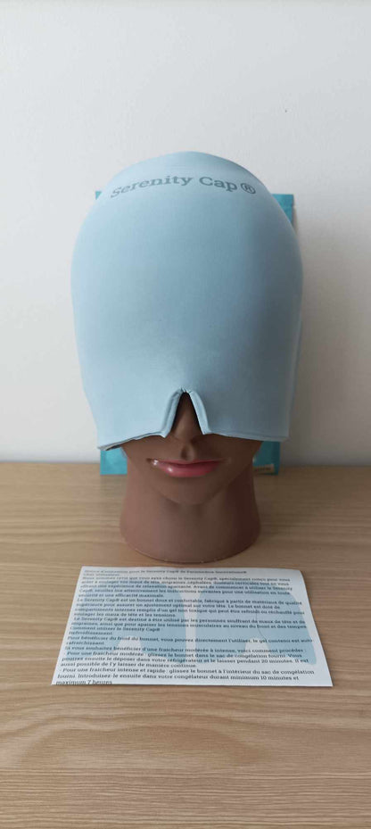 Bonnet migraine froid Serenity-Cap Bleu Arctic