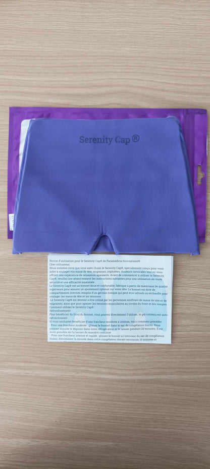 Bonnet migraine froid violet Serenity-Cap