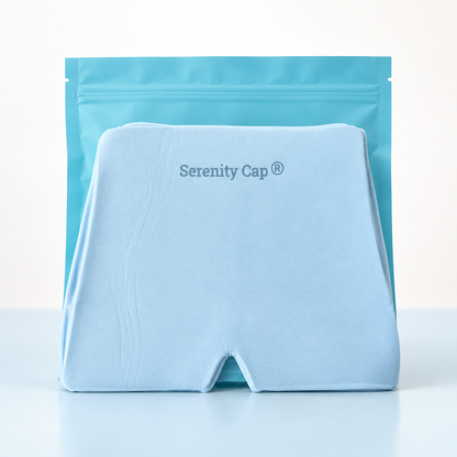 Bonnet inclus dans le duo : Bonnet anti-migraine Serenity-Cap® Bleu Arctic – 250 g, chaud et froid