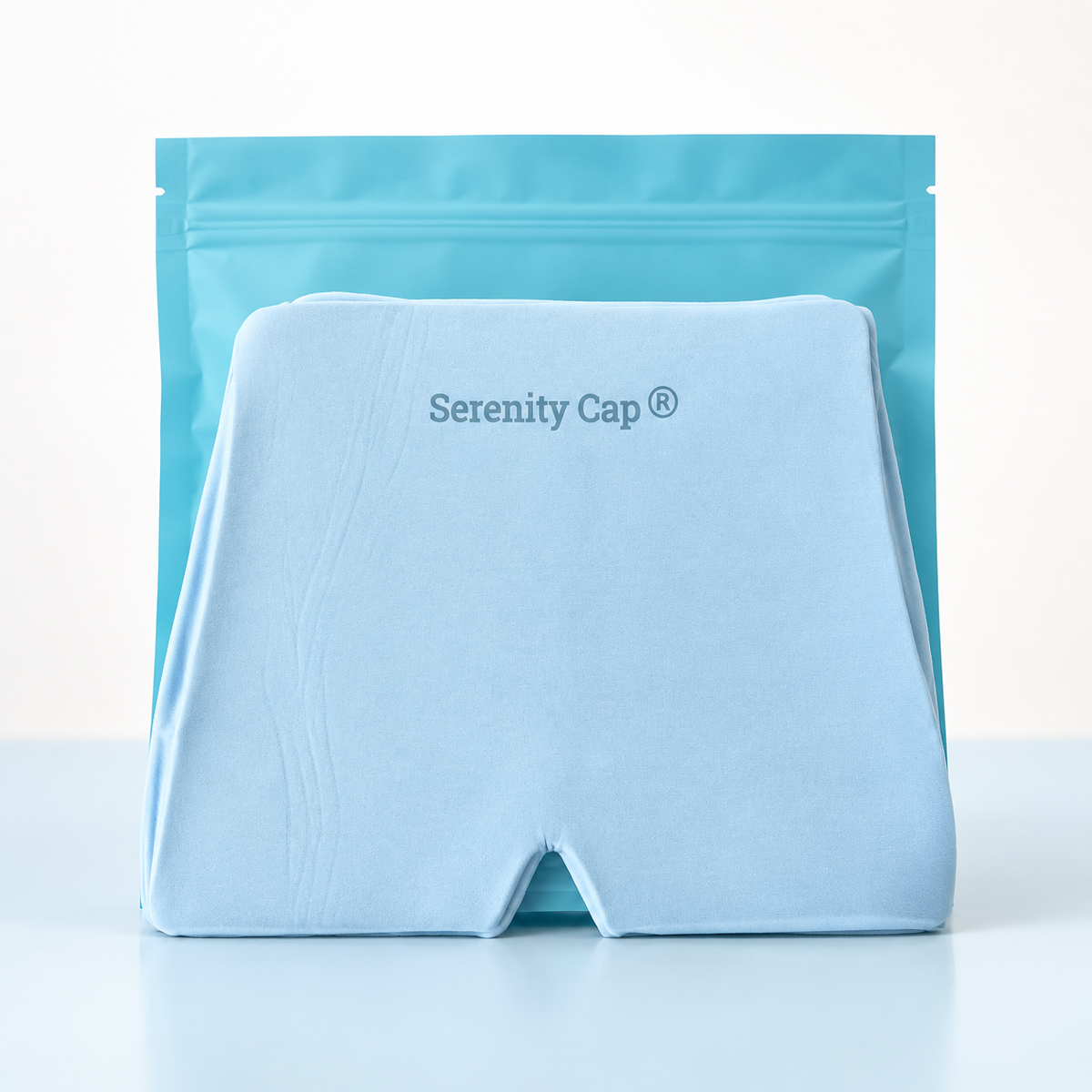 Bonnet inclus dans le duo : Bonnet anti-migraine Serenity-Cap® Bleu Arctic – 250 g, chaud et froid