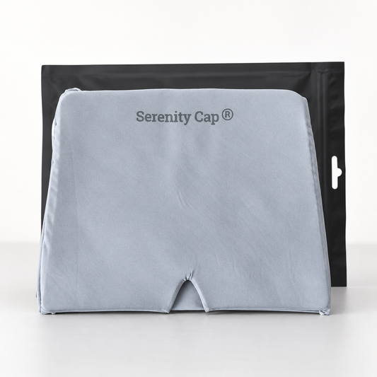 Bonnet inclus dans le duo : Bonnet anti-migraine Serenity-Cap® Gris – 250 g, chaud et froid