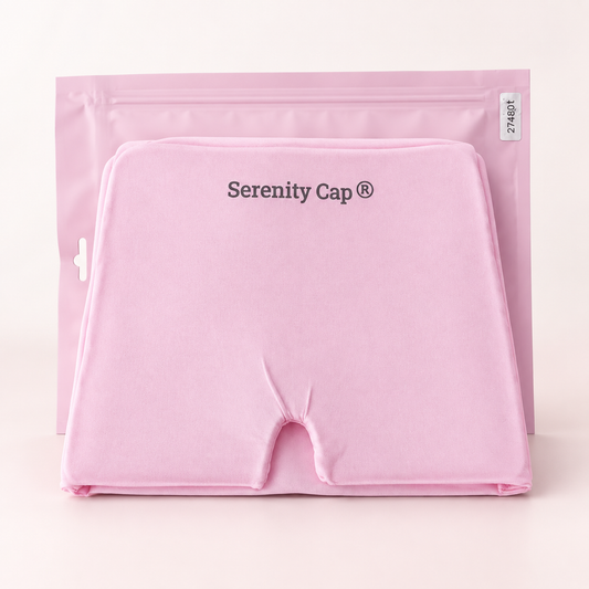 Serenity-Cap rose avec sachet hermétique